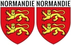 2x NORMANDY patches vinyl stickers 4x5 cm sticker car motorcycle suitcase PC