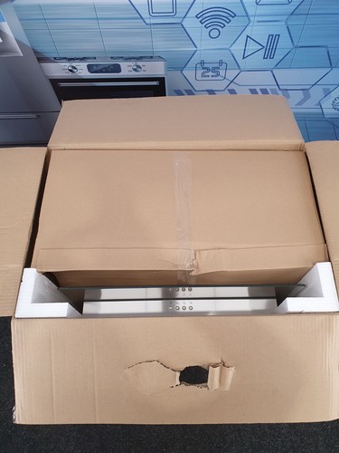 Zanussi Cooker Hood ZHC62653XA 60cm Square Glass Chimney Extractor Fan - Picture 11 of 13