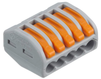 Wago 222 Elektrische Kabelverbinder 12V 240V Mehrweg Drahtklemme - 5er Pack