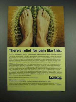 2006 Pfizer Lyrica Ad - There's Relief For Pain Like This