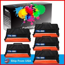 5-Pack TN880 TN-880 Black Toner Cartridge for HL-L6250DW MFC-L6750DW Printer