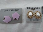 Vintage Clip Earrings and Heart Shape Pin — photo 1