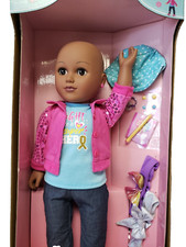 New My Life As Survivor Doll n box 18" African American cancer survivor retired