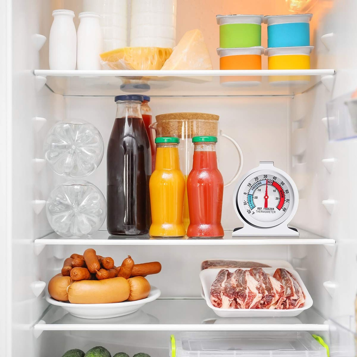 6PCS Refrigerator Freezer Thermometer - Refrigerator/Freezer/Fridge... Fast Ship