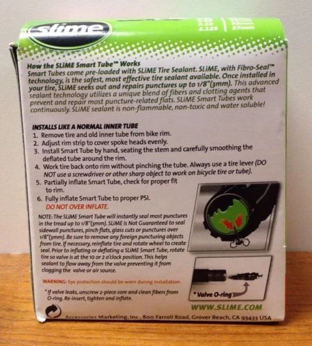 Slime Smart Tube Schrader Valve Bicycle Tube 16" x 1.75" -2.125" **NEW** - Image 2 of 4