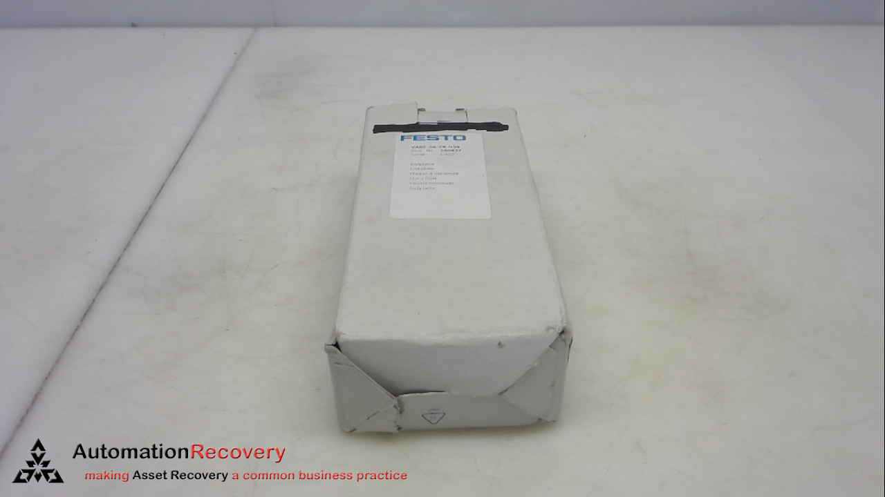 FESTO VABE-S6-2R-G34, END PLATE, 560837, NEW #290972