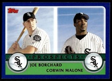 2003 Topps 679 Joe Borchard / Corwin Malone White Sox Rookie Card