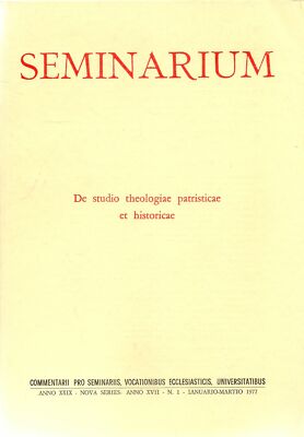 SEMINARIUM N. 1 - 1977 - DE STUDIO THEOLOGIE PATRISICAE ET HISTORICAE