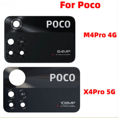 For Xiaomi Poco M4 Pro 4G/X4 Pro 5G Back Rear Camera Glass Lens Replacement Part
