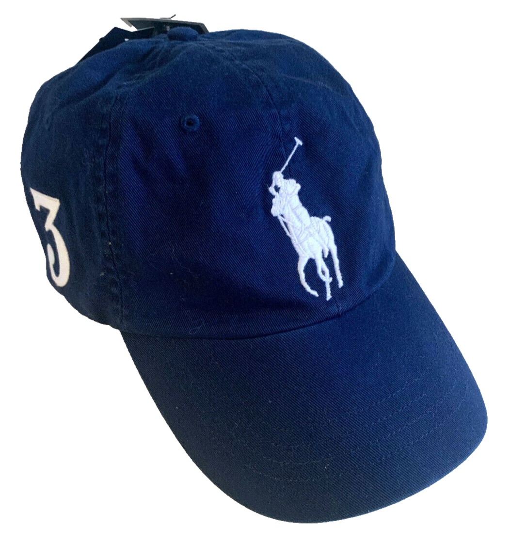 NUOVA POLO Ralph Lauren Uomo BIG PONY Classics Cappello Regolabile Cappello Vacanza Navy