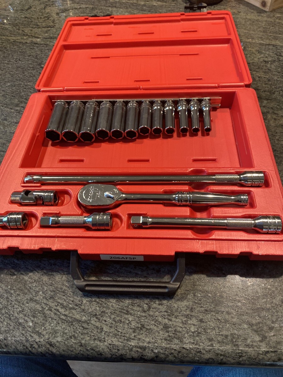 Snap On 206afsp 212sfsmy 3/8 drive set in case | eBay