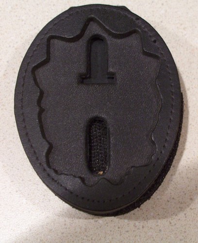 NY/NJ-Style Captain Badge CutOut Neck Hanger/Belt Clip Combo (Badge Not Included - Picture 2 of 3