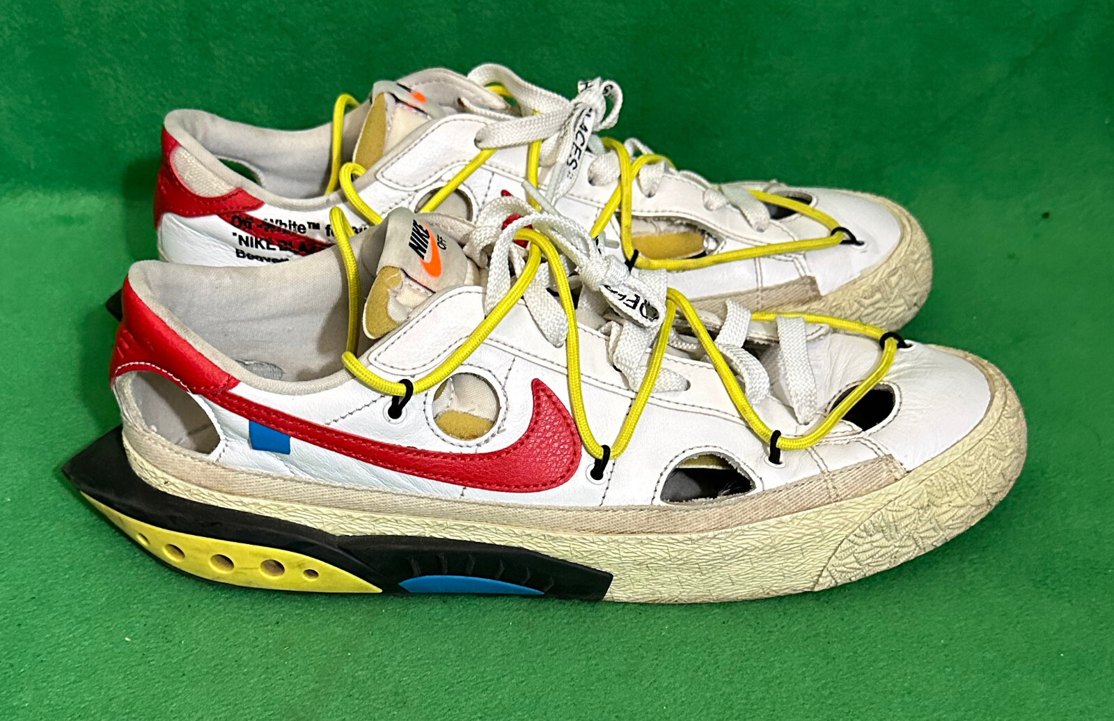 OFF WHITE X NIKE Nike Blazer Low x Off White DH7863 100 scarpe uomo taglia 10.