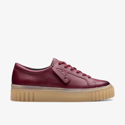 Clarks Women's Mayhill Walk Burgundy Leather 26178853 | eBay