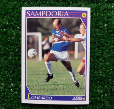 Photo Vintage Calcio – Sampdoria, Lombardo – Années 90 – Tirage Presse 24 X 18 Cm