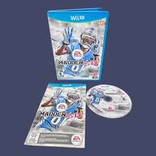 🏈Madden NFL 13 (Nintendo Wii U, 2012) Complete in Box US Version Pre Owned