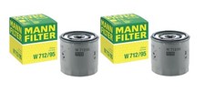 Mann Set of 2 Engine Oil Filters W 712/95 for Audi A3 Q3 Volkswagen Golf Jetta