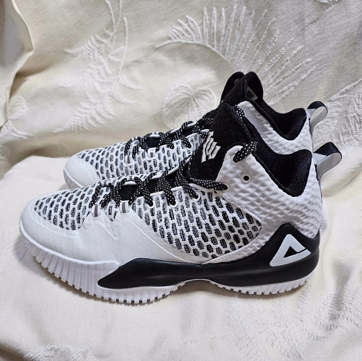 Mens Peak Street Ball Master Lou Williams White Basketball Shoes EW02321A Size 8