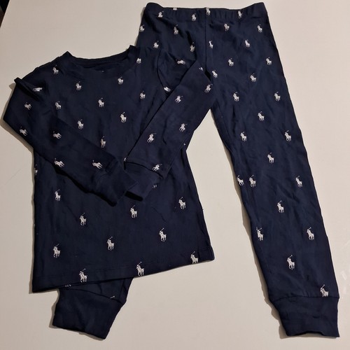 Polo Ralph Lauren Boys' Woven Long Pajamas Sleepwear Size 5 Color Blue