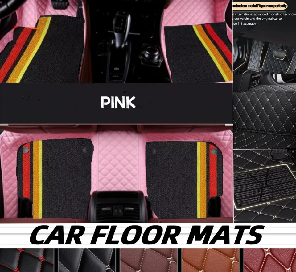 Car Floor Mats For Ferrari All Models Double Layer Carpet Dustproof Custom Liner - Imagem 2 de 4