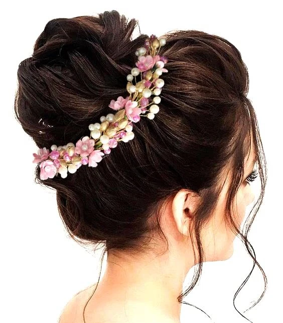 Top more than 153 artificial flowers for hair bun best tnbvietnam.edu.vn