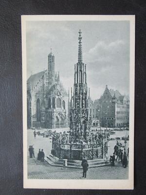 Postcard Nuremberg Beautiful Fountain unused