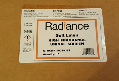 Etui de 10 écrans d'urinoir en lin doux éclatant à haute parfum - Photo 1/2