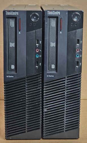LOT OF 2- Lenovo Thinkcentre M77, AMD Athlon II X2 B26 4GB Ram NO HD NO OS