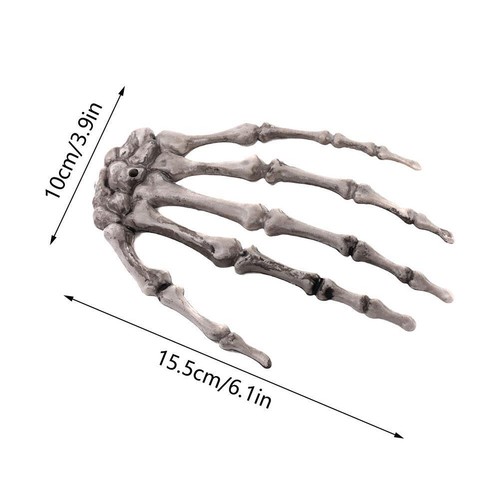 Halloween Resin Skeleton Hands Realistic Fake Human Hand Bone Party Home Decor - Picture 12 of 12