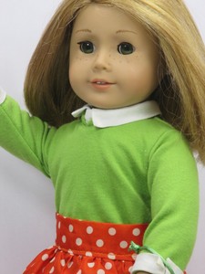 Details About Used American Girl Doll Strawberry Blonde Hair Green Eyes Pierced Ears Freckles