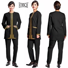Women s Suit Gold Embroidery Blazer and Pants 2 Pieces Set Traditional Clothes