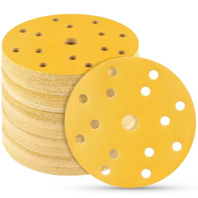 150 mm DA Schleifscheiben Schleifpapier Klett Pads 15 Löcher 6 Zoll gemischte Körnungen