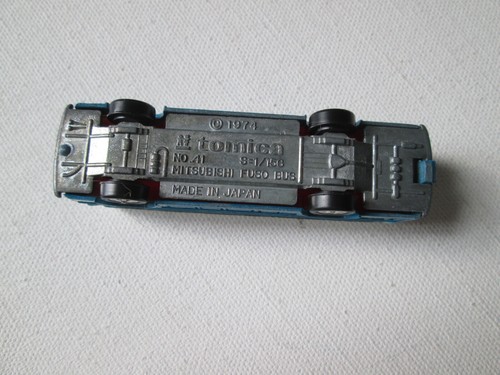 Tomy Tomica Mitsubishi Fuso Bus No. 41 Blue Made in Japan 1:156 - Picture 3 of 3