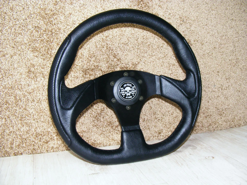 Motorsport Lenkrad Sportlenkrad 330mm Nabe Mercedes W201 W124 W126 W129 W463 G - Bild 4 von 4