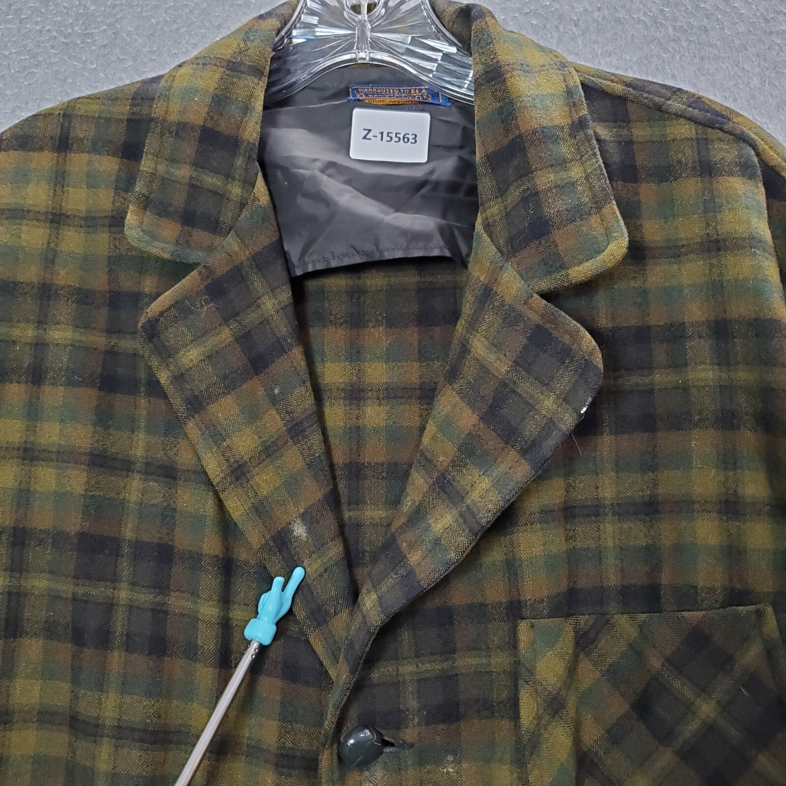 Pendleton Men Jacket Medium Green Plaid Flannel B… - image 5