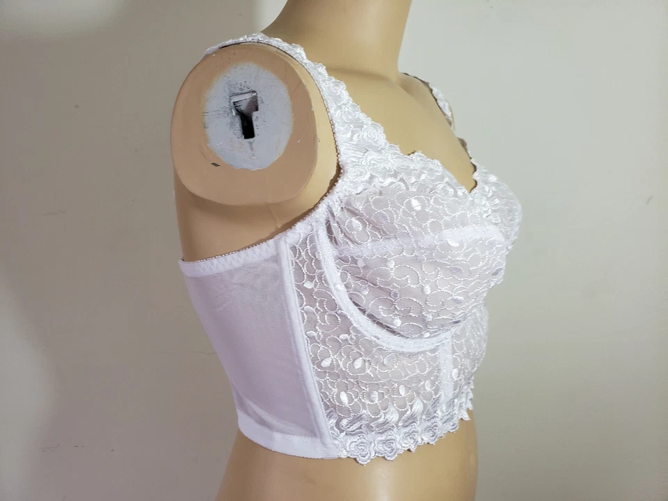 Sujetador R BRA UW Amoureuse Longline blanco suave bordado Foto 2 de 3