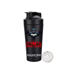 Anime Gym Shaker Bottle , Sports Bottle , Pre Workout 750ML ( Batman )