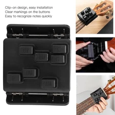 Chord Trainer Guitar Ukulele Button Auxiliary Playing Tool Clipon Stringed