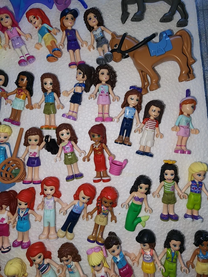 Lego Friends  and disney Minifigures  Lot  +Accessories + animals.  - Image 3 of 4