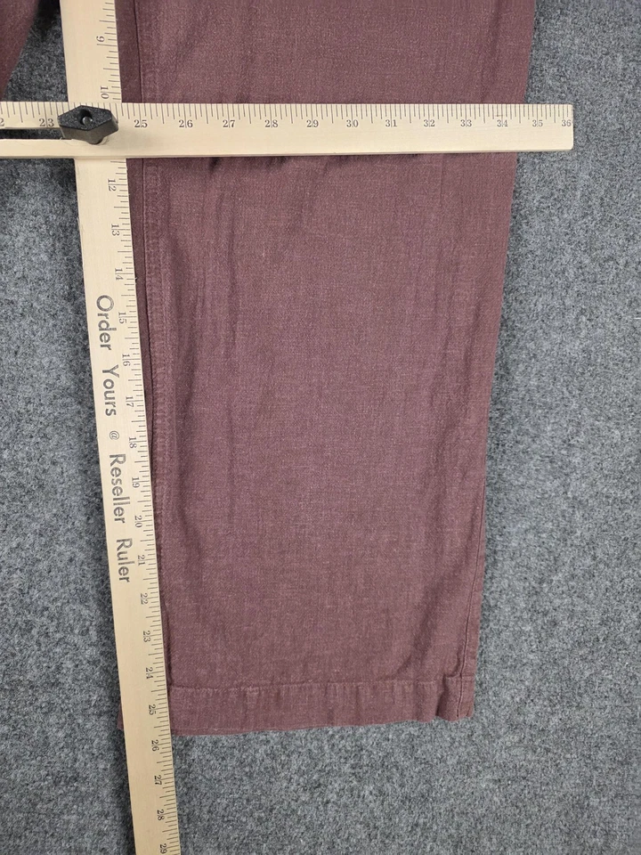 Pantalones de cáñamo Toad & Co Taj para mujer medianos malva pierna ancha cintura elástica Foto 4 de 4