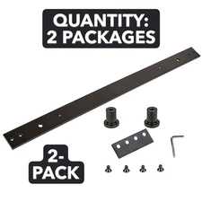 2-PACK lot NATIONAL N187-060 24" Sliding Door Track Extension Oil Rubbed Bronze