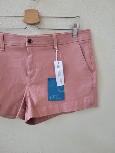 Pantaloncini chino donna nuovi MARKET & ABETE 12 Ash Rose Madison - Foto 3 di 15
