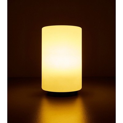 Heitronic LED Leuchte Lichtsäule Mundan Weiß 40cm IP44 4W E27 warmweiß Erdspieß