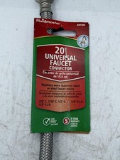 Fluidmaster 20 In Universal Faucet Connector Stainless Steel Braided Hose Supply