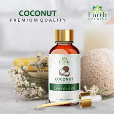 Earth Nourish Huile De Support De Coco Bio Pour Peau & Massage 15ml-50ml