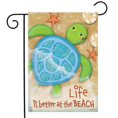 Briarwood Lane Life Is Better Turtle Garden Flag