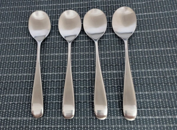 4 cucharas soperas de satén Ikea Loja 22422 cubiertos de acero inoxidable