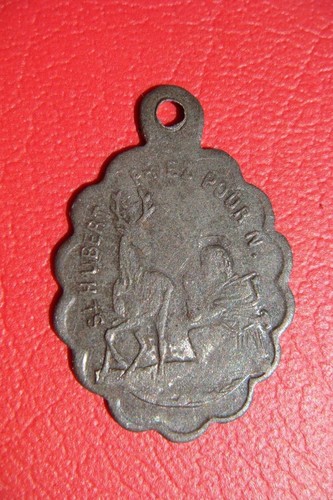 ANTIGUO COLGANTE MEDALLA SAN ROCHE SIGLO XIX patrón de los cazadores san roche - Imagen 3 de 19