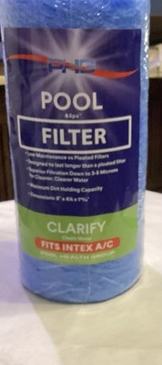 PHG Pool Filter Clarify Fits Intex A/C Foam Cartridge  New Sealed