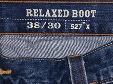 Levis Jeans Men's 38x30 Blue 527 X Relaxed Bootcut Western Cowboy Workwear Denim